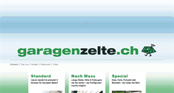 Desktop Screenshot of garagenzelte.ch