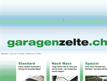 Tablet Screenshot of garagenzelte.ch
